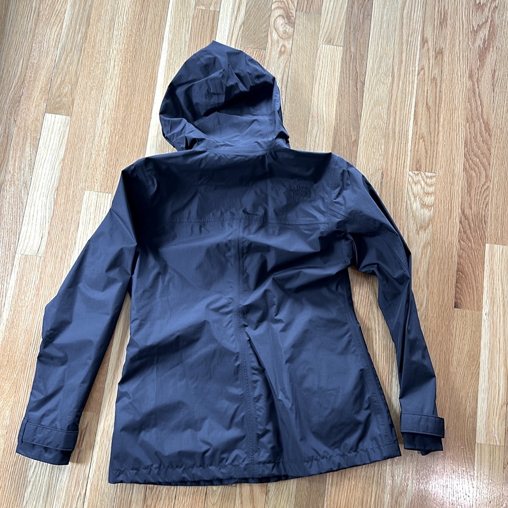 Northface, Black Rain Jacket Size Medium - image 3